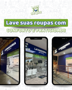 Lave suas roupas com conforto e praticidade - LAVE SEQUE